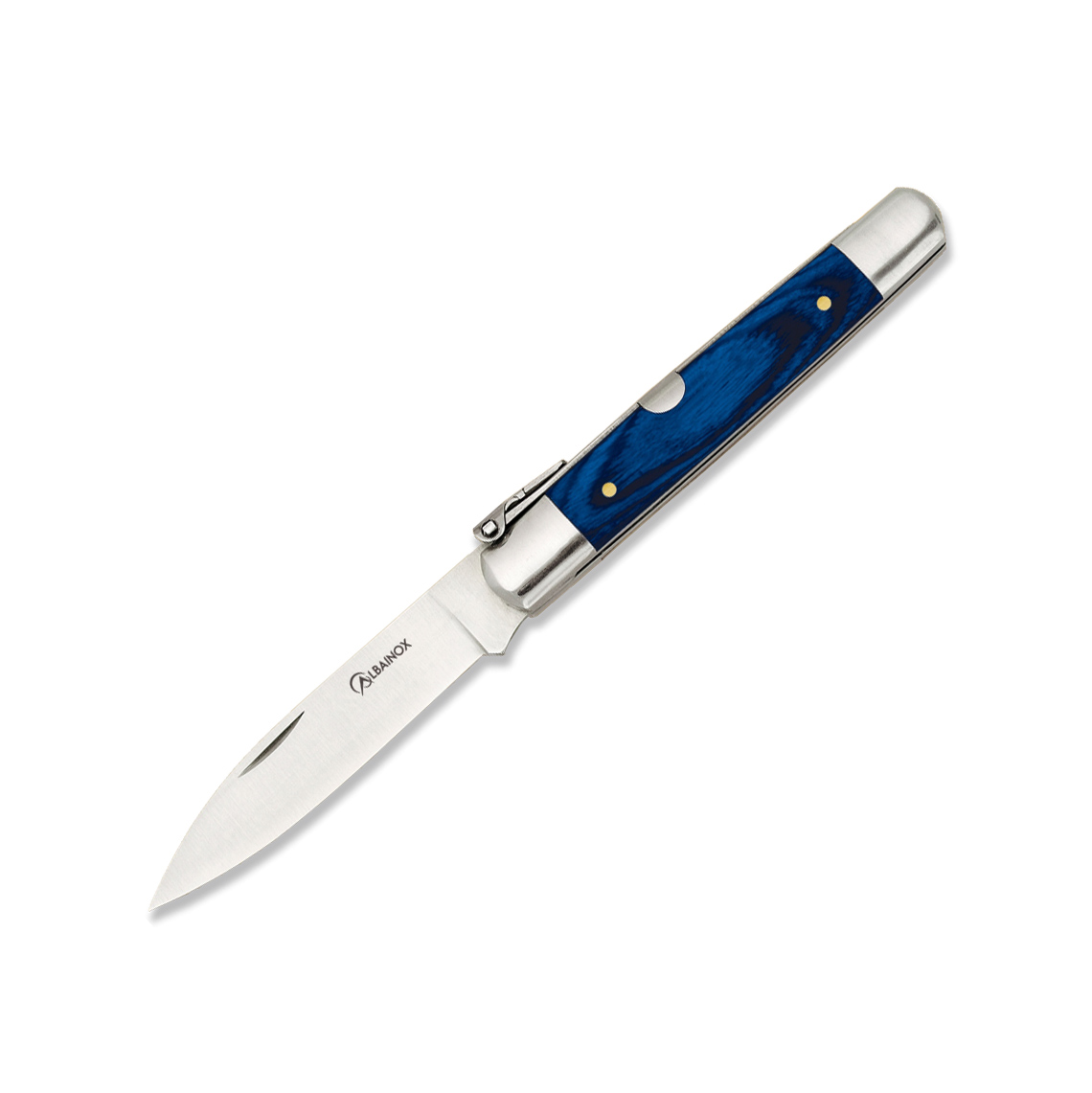 Navaja machete Nº 1 con mango de estamina azul y hoja de 8.5 cm