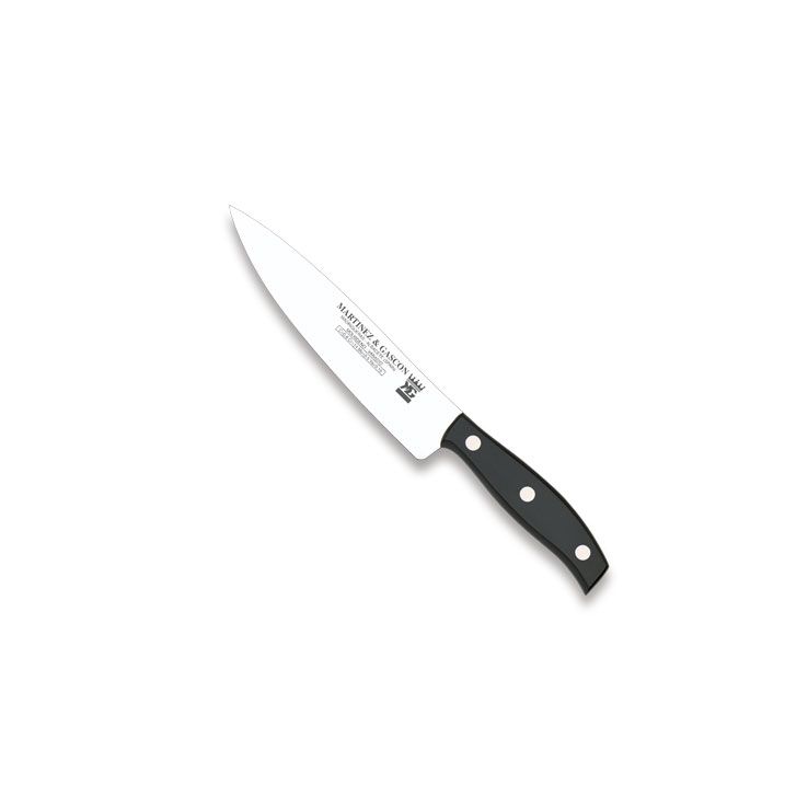 Cuchillo cocinero con hoja de 15 cm y mango de POM negro Martinez...