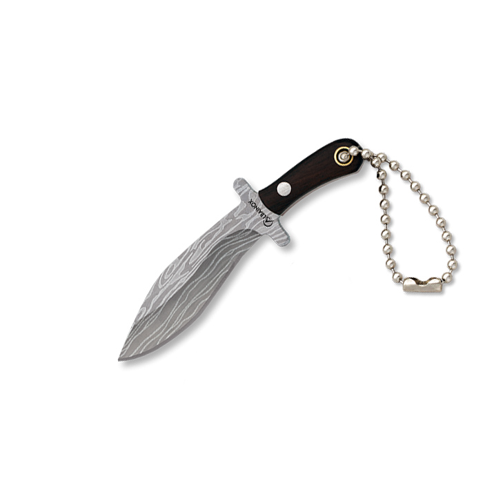 Cuchillo mini kukri con hoja de 5.3 cm y mango de estamina negra