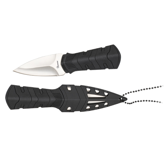 Cuchillo de cuello con hoja de acero inoxidable de 6.3 cm de un filo