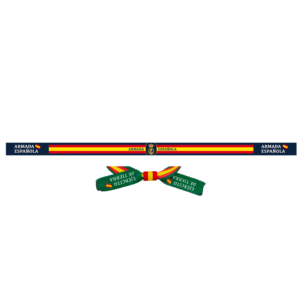 Pulsera de tela Armada española
