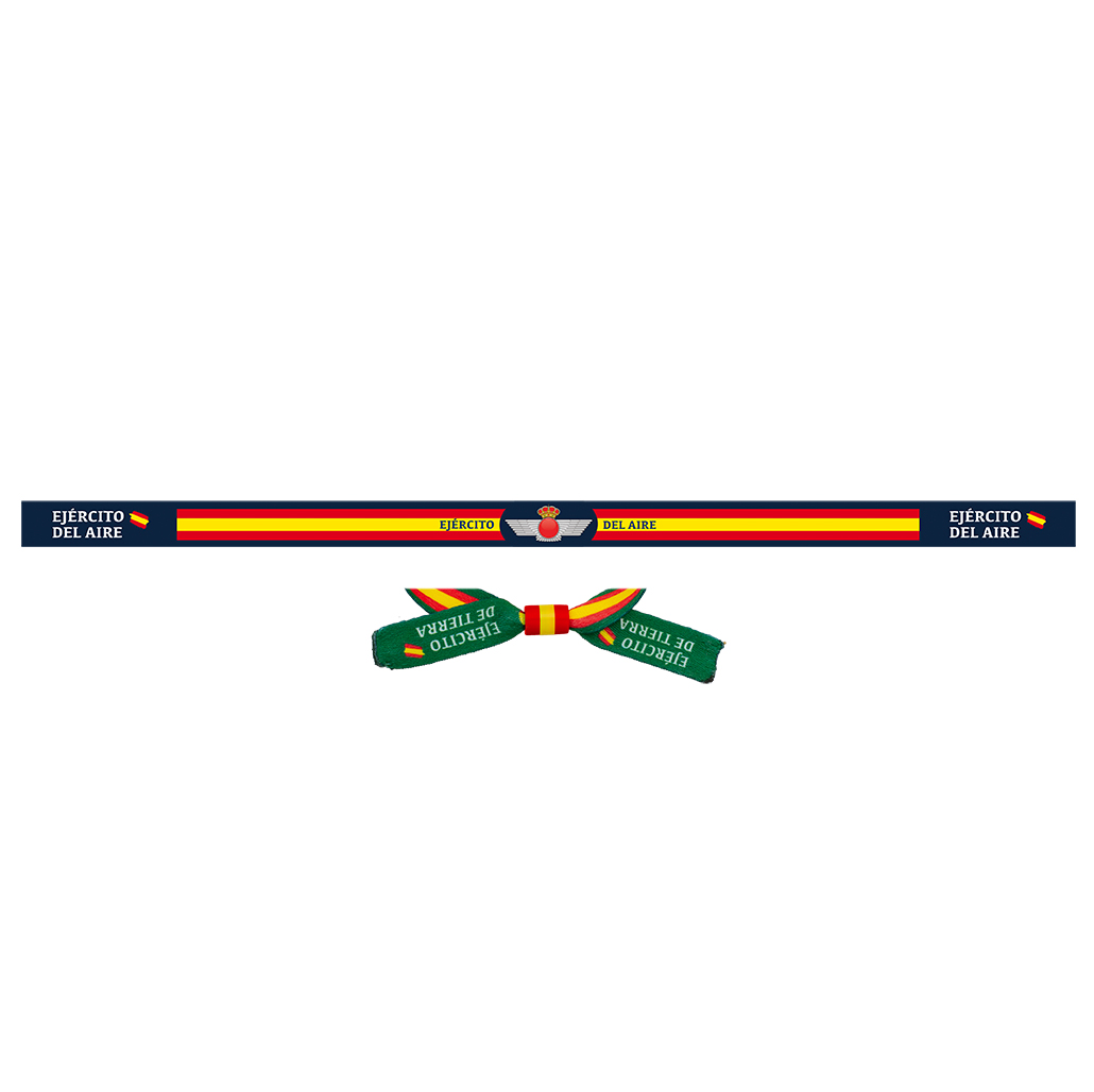Pulsera de tela Ejército del Aire