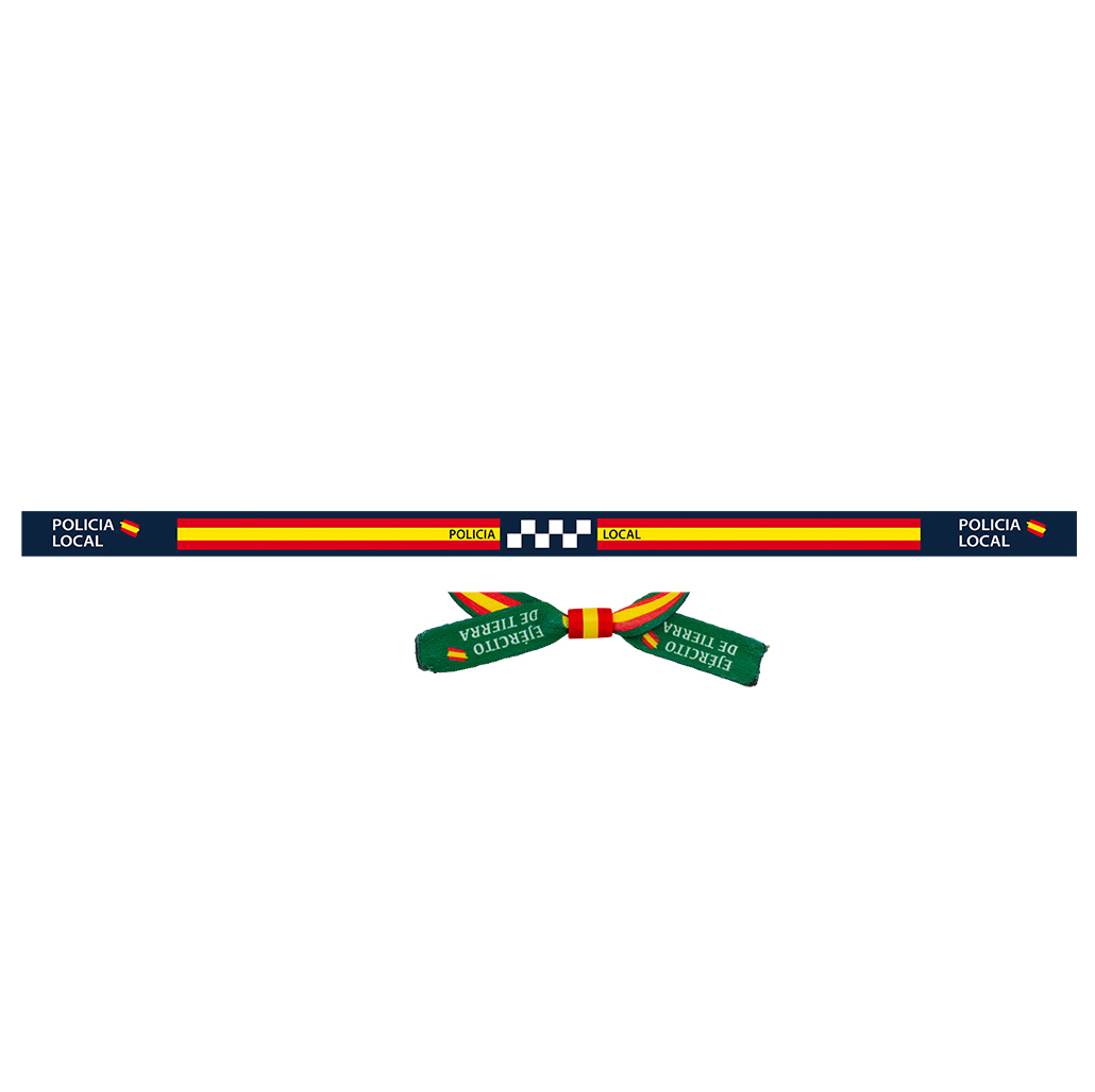 Pulsera de tela Policia Local