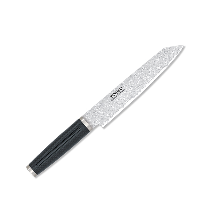 Cuchillo de cocina Kiritsuke con hoja de acero damasco de 20 cm y...