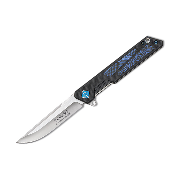 Navaja táctica Tokisu con hoja D2 de 8.1 cm y mango de G10 damas...