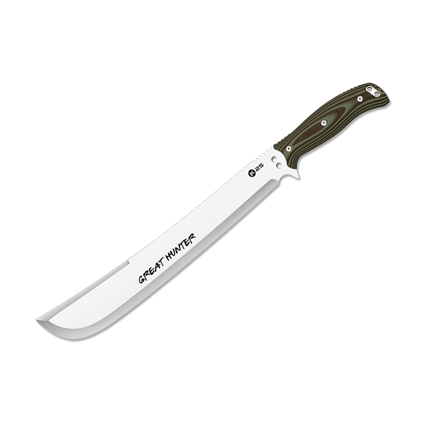 Machete táctico K25 Great hunter con hoja de 37 cm y mango de G1...