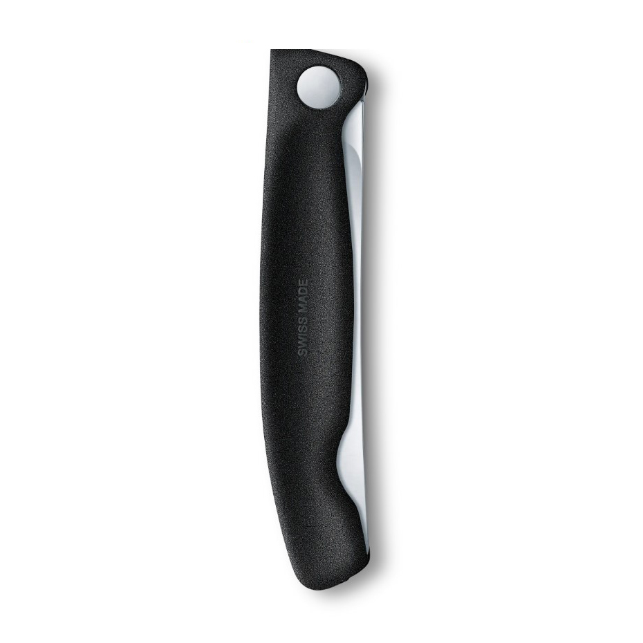 Cuchillo de mesa plegable Victorinox Swiss Classic filo dentado mango negro