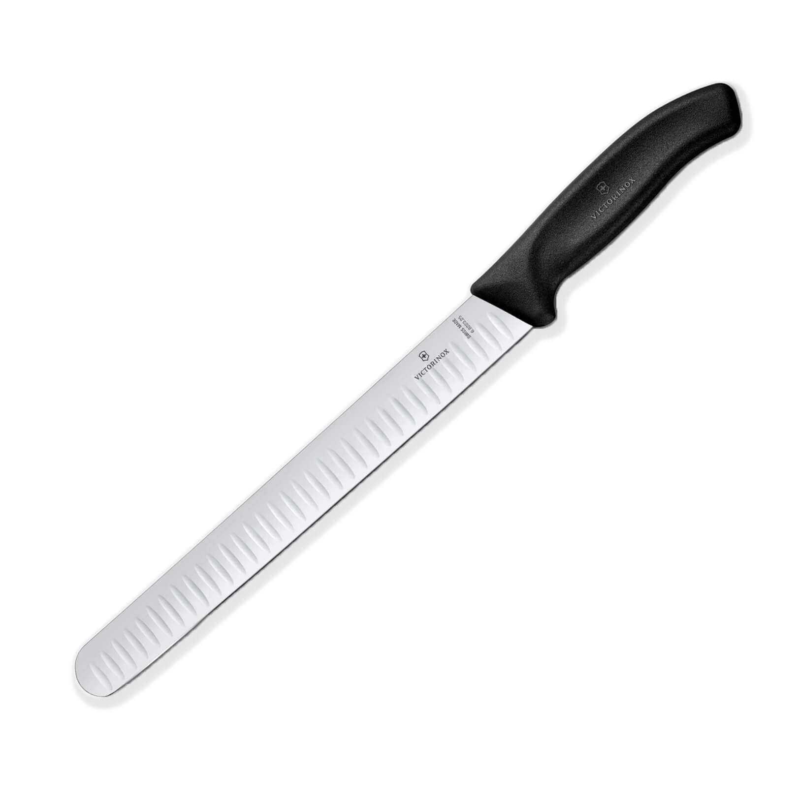 Cuchillo para jamón Victorinox de mango negro con hoja de 25 cm ...