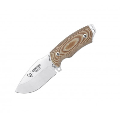 Cuchillo Cudeman Mini Boina Verde. Mango micarta marrón. Funda c...