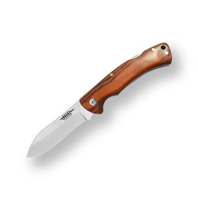Couteau de poche avec manche en bois pressé et lame de 7,8 cm