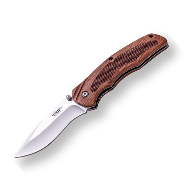 Couteau de poche avec manche en bois de rose et lame de 8 cm