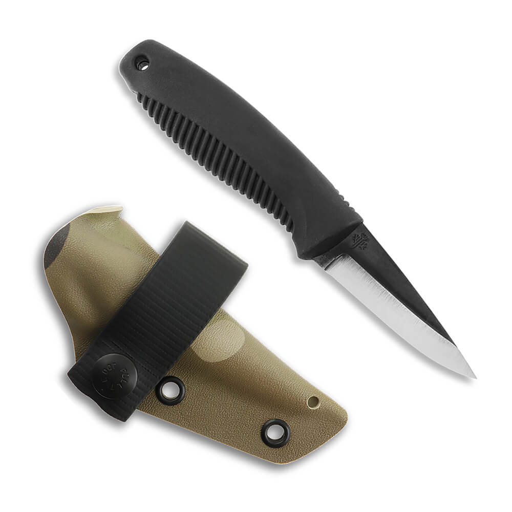 Cuchillo de supervivencia Peltonen M23 Ranger Cub con mango TPE n...