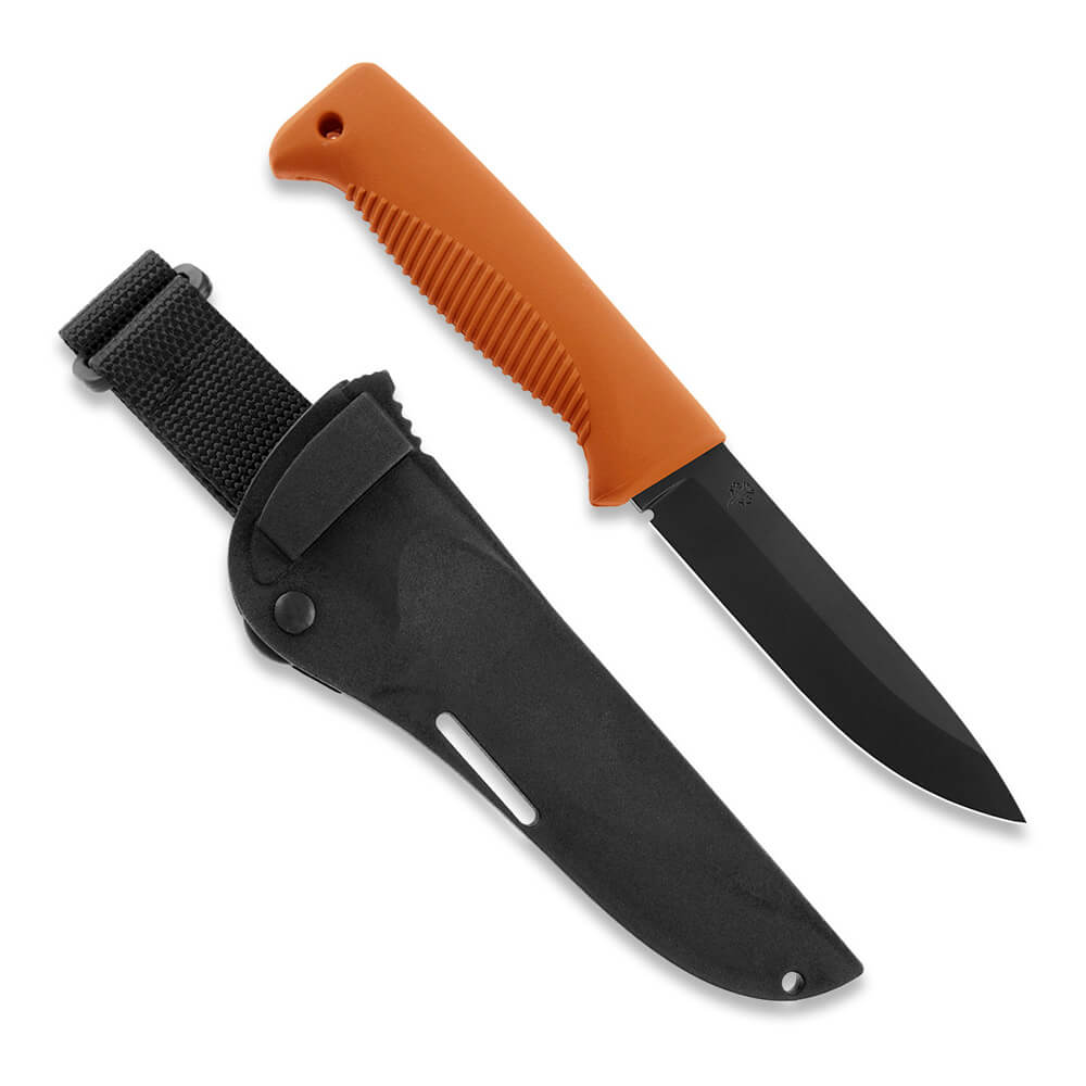 Cuchillo M07 Ranger Puukko con recubrimiento PTFE negro en la hoj...