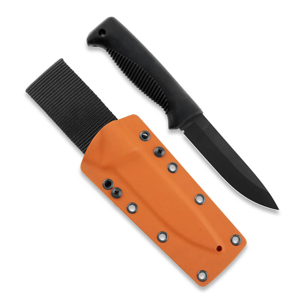 Cuchillo M07 Ranger Puukko con recubrimiento PTFE negro en la hoj...