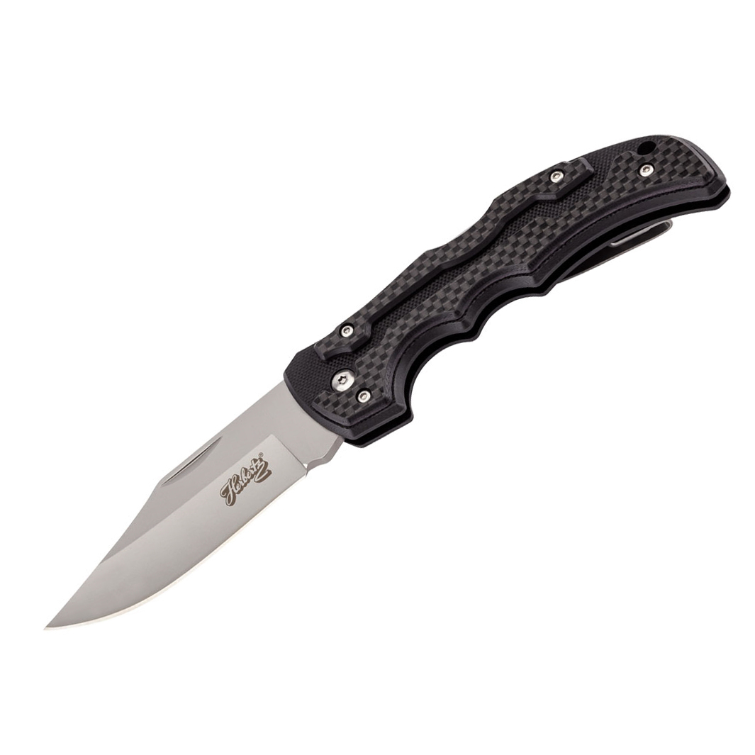 Navaja táctica con hoja clip point de 8.7 cm y mango negro de G1...