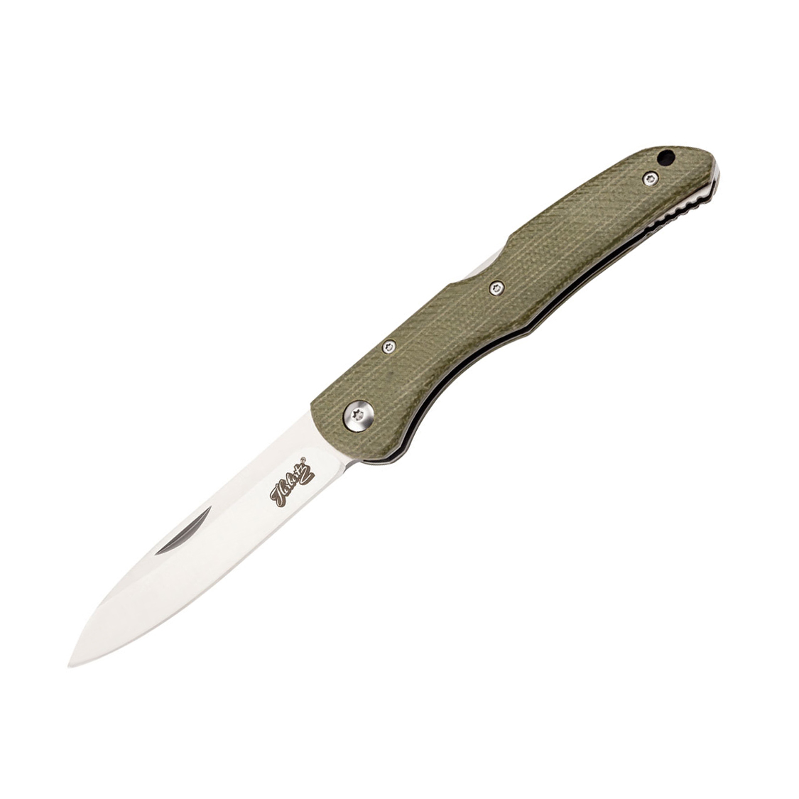 Navaja táctica Herbertz con hoja drop point de 8.9 cm y mango de...
