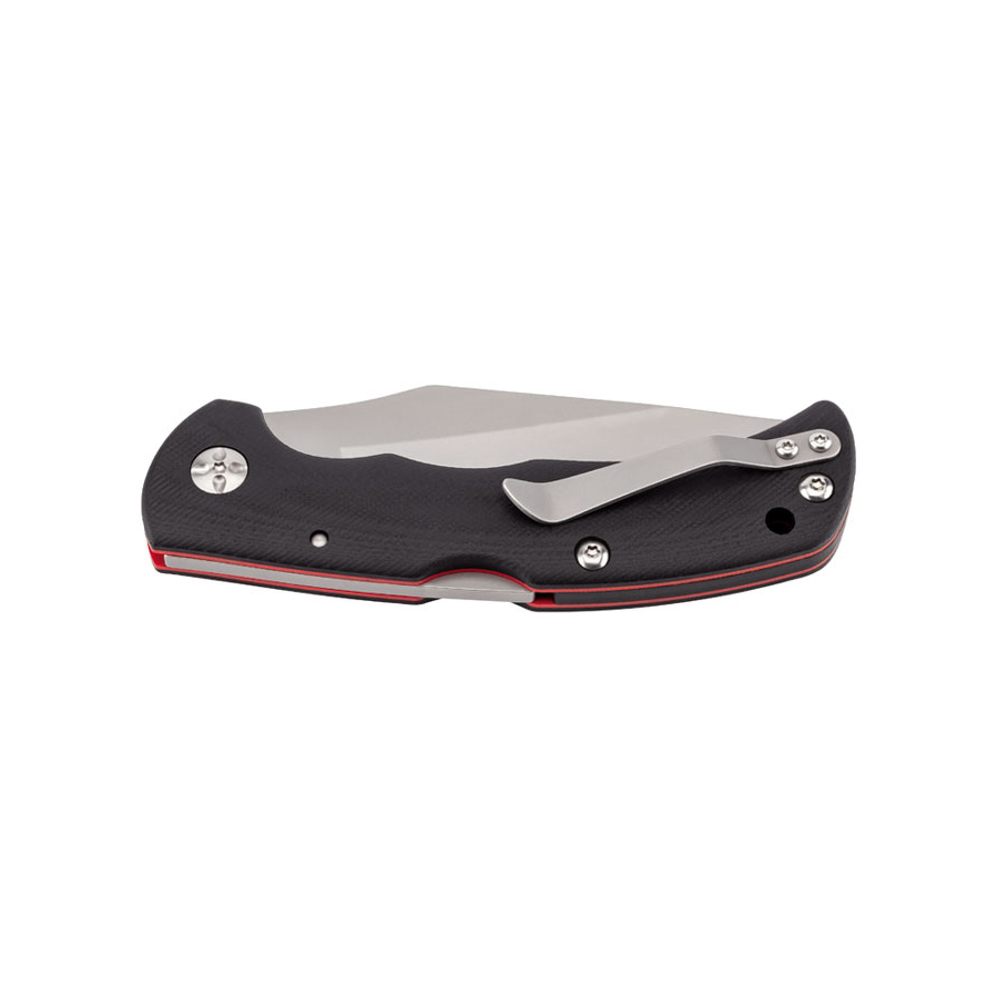 Navaja táctica Herbertz con mango de G10 negro y hoja de 9 cm con backlock