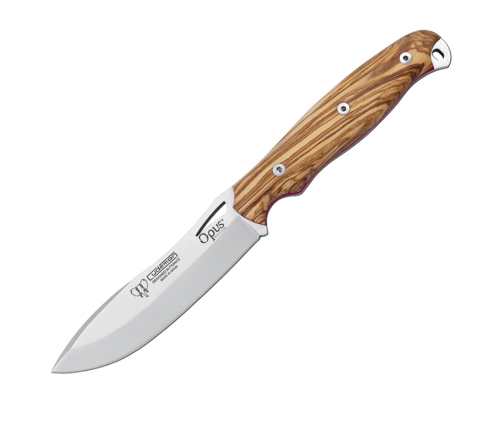 Cuchillo Nessmuk Cudeman OPUS Ness Wolf con puño de madera de ol...