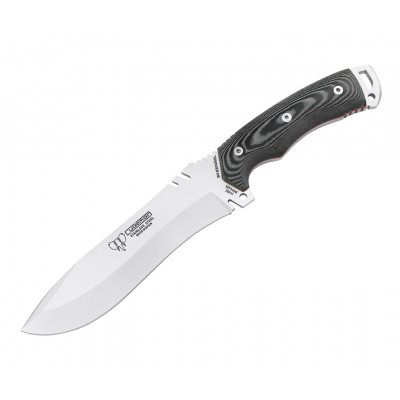 Cuchillo Boina Verde Español con mango de micarta negra. Funda d...