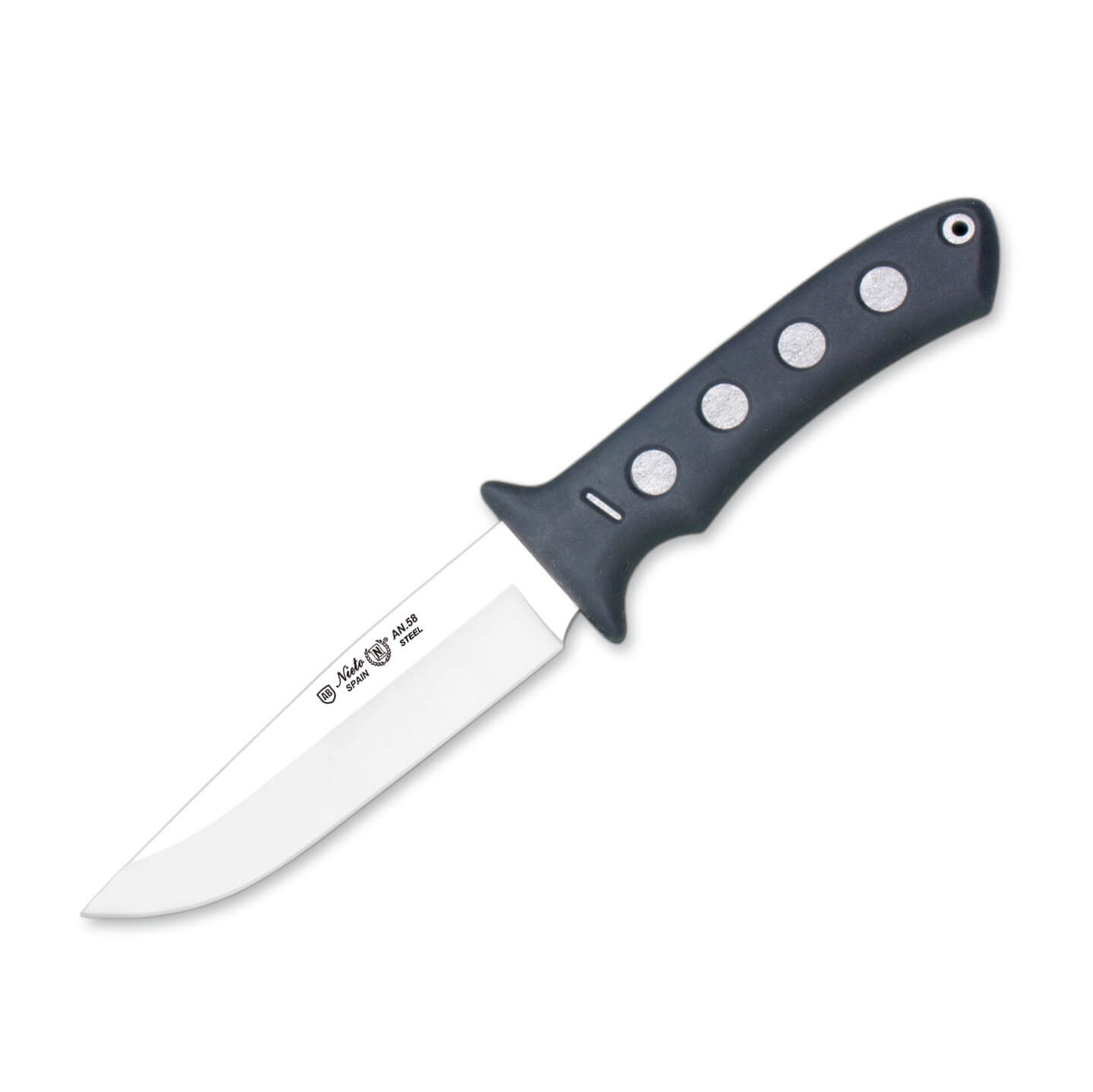 Cuchillo de caza Nieto Aventura con mango de ABS y forprene y hoj...