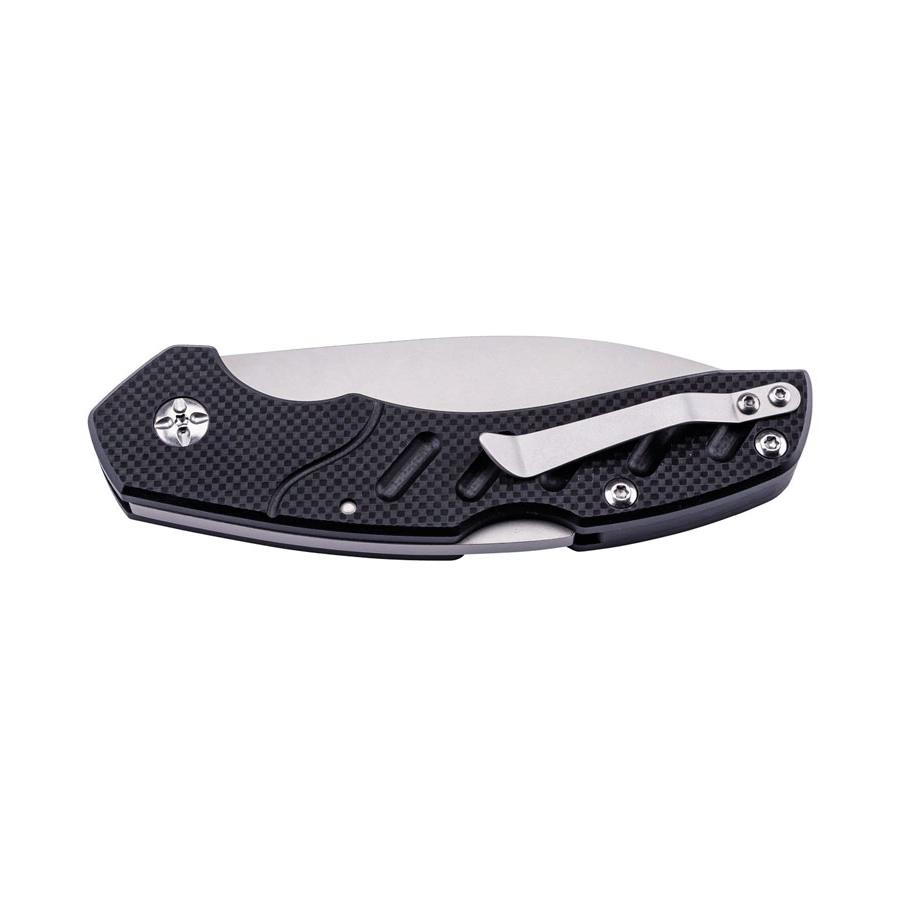 Navaja táctica Herbertz con hoja de 9,6 cm con bloqueo backlock y mango de G10