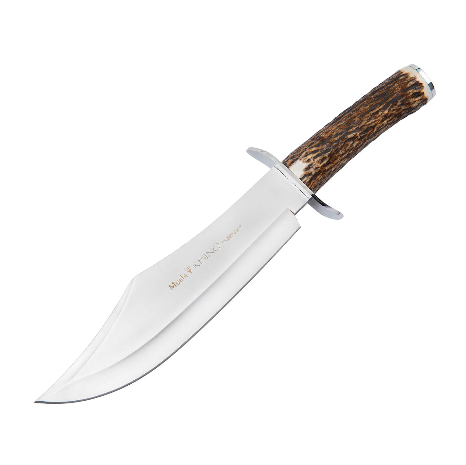 Cuchillo de caza Muela Rhino-25A con mango de asta de ciervo