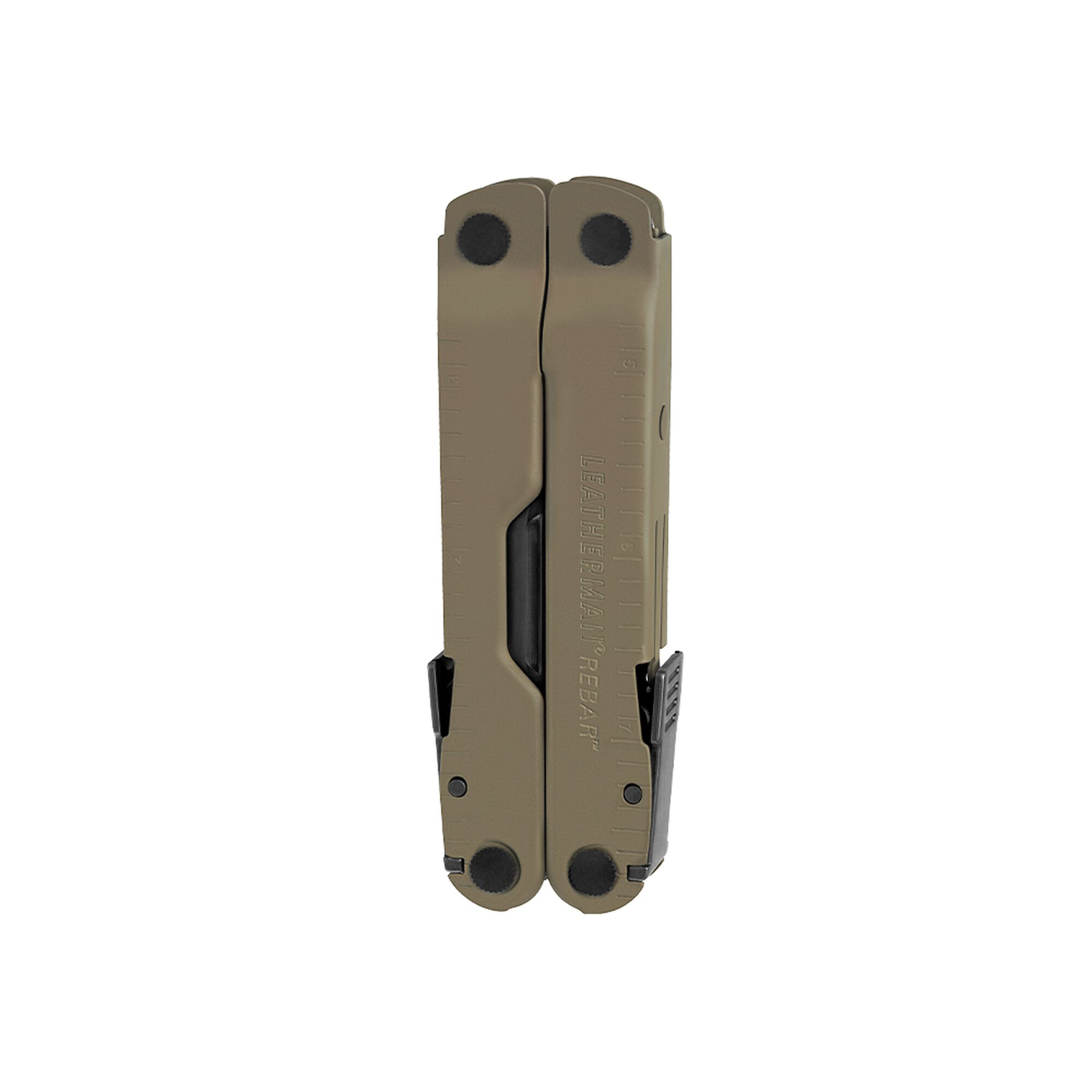 Alicate multiherramienta Leatherman Rebar coyote y tan con 17 usos