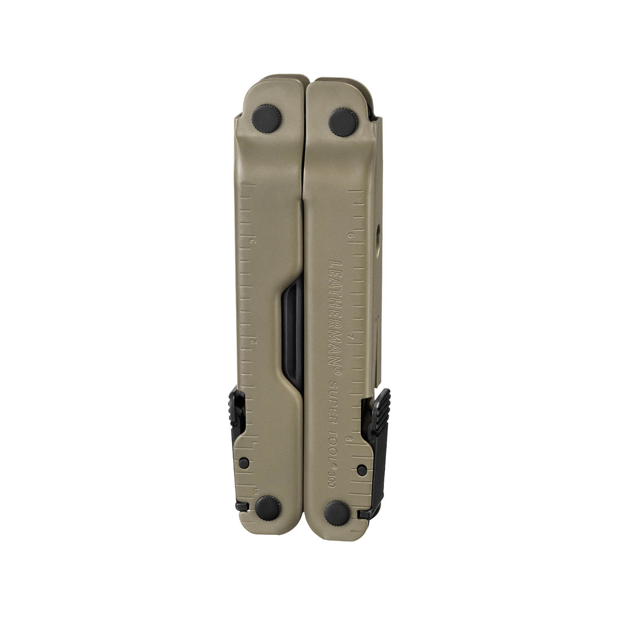 Multiherramienta Leatherman Super Tool 300M negra y marrón con 18 usos y funda molle negro