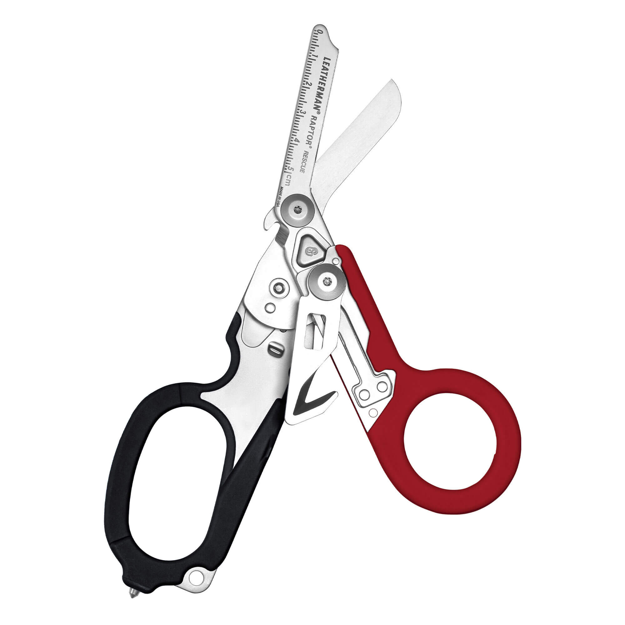 Tijeras Leatherman Raptor Rescue negro y rojo con 6 funciones
