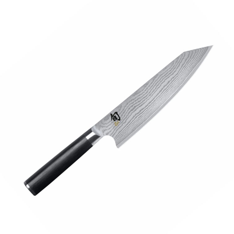 Cuchillo cocinero Kai Shun Damasco Kiritsuke 20 cm pakka negra