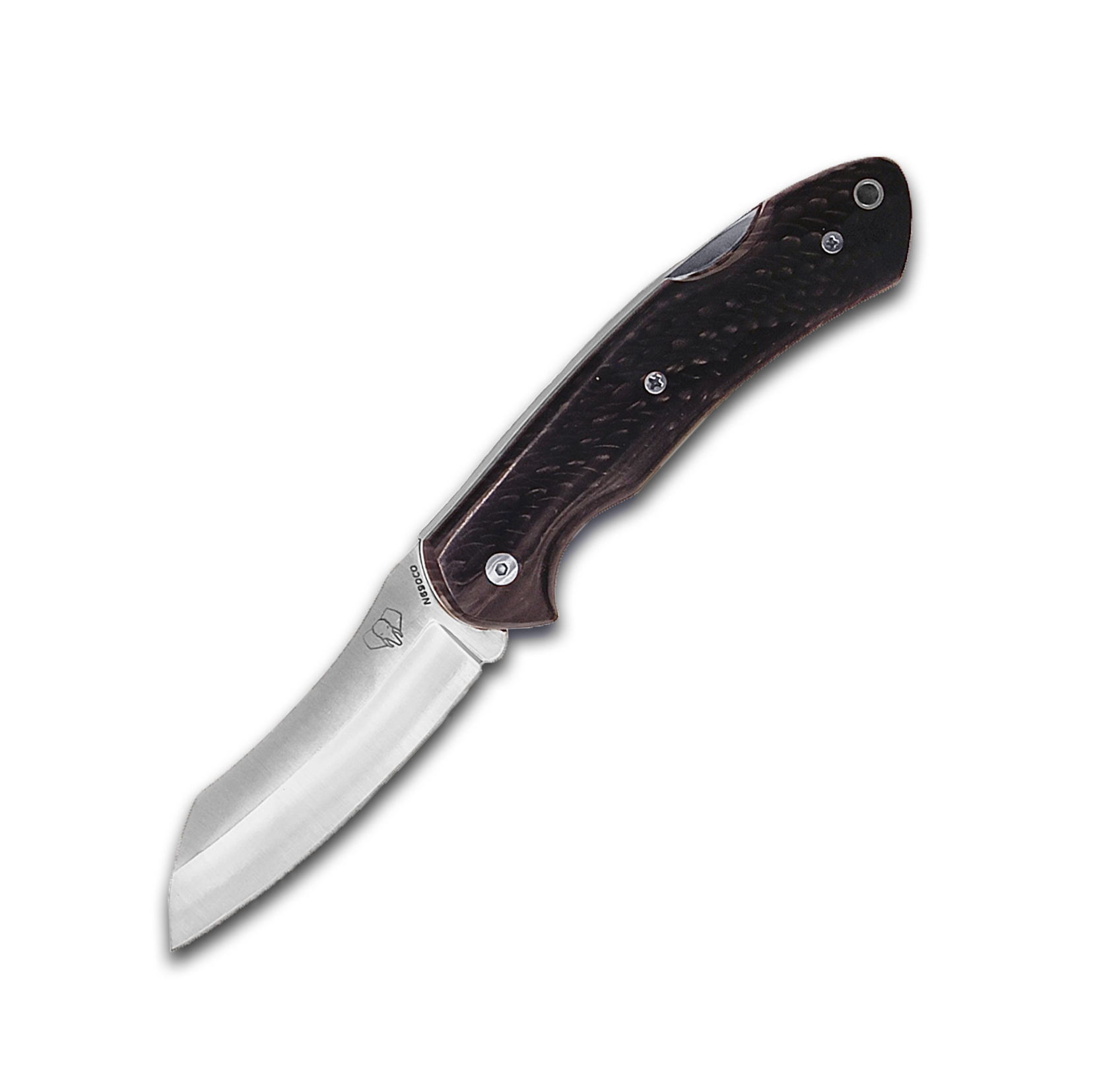 Navaja de bolsillo Cudeman Tundra con mango de juma negra pulida
