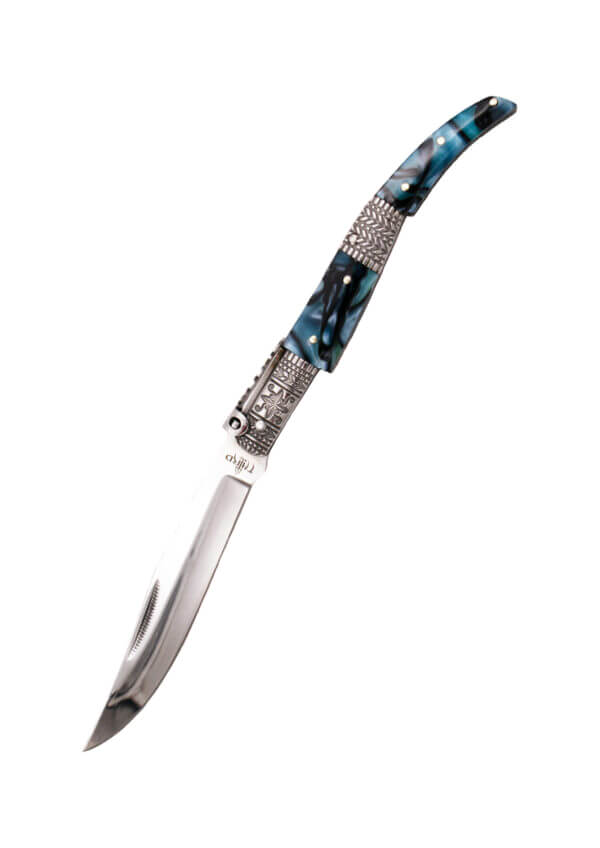 Navaja árabe Carraca Serie Seda Zafiro 11cm