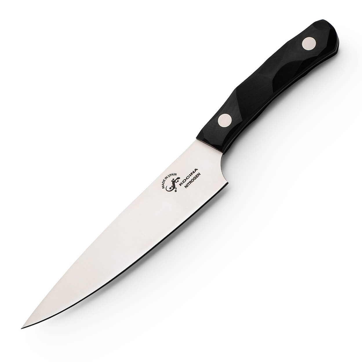 Cuchillo cocinero de 18,5 cm de hoja y mango de HDM-300 negro Sal...