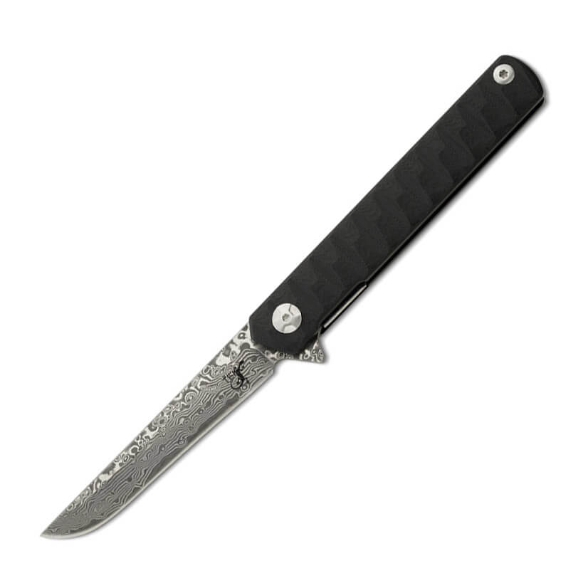 Navaja Tactica con mango de G10 negro y hoja tanto en acero VG10 ...