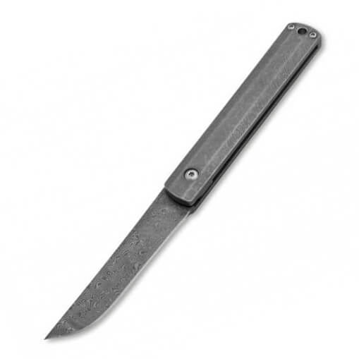 Canivete de estilo tatico com lamina Damascus da serie Wasabi