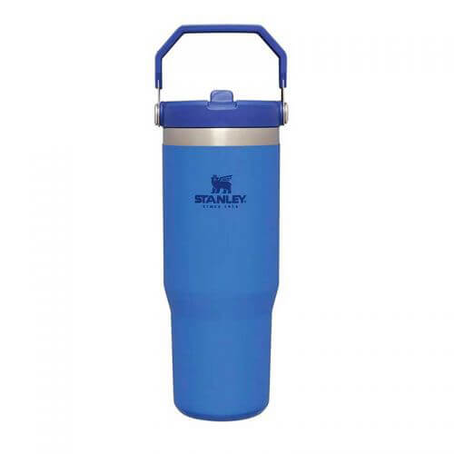 Garrafa térmica Classic Iceflow com palhinha 890 ml Azul