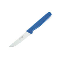 Cuchillo de cocina con mango inyectado azul y hoja recta de 9 cm ...