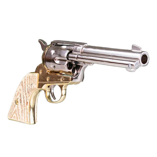 Réplica revolver Colt 45 Kolser FAST DRAW 4’75 marfil niquelad...