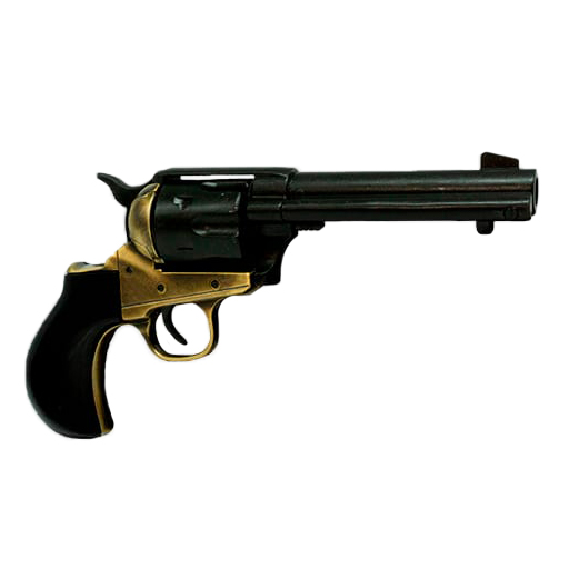 Réplica de revolver Thunderer Kolser con cacha negra y cuerpo la...