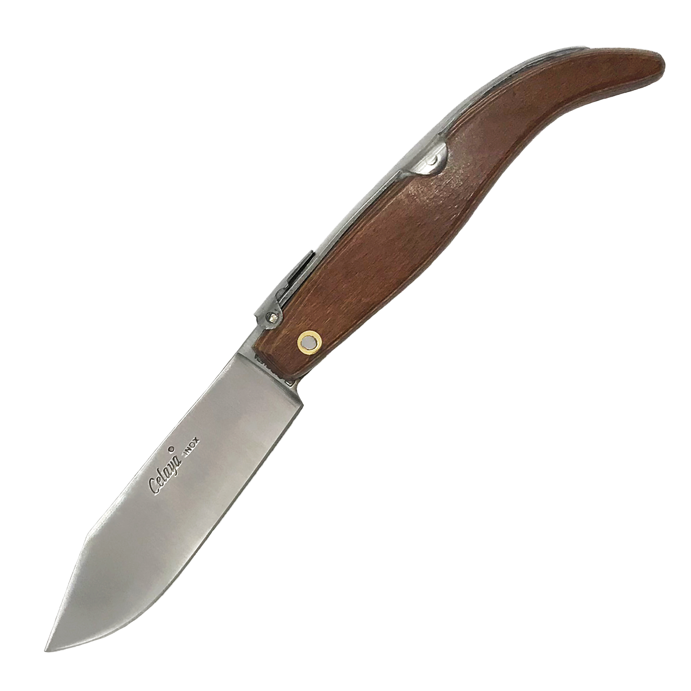 Navajas Pastora artesana con mango de madera prensada y hoja de 11 cm