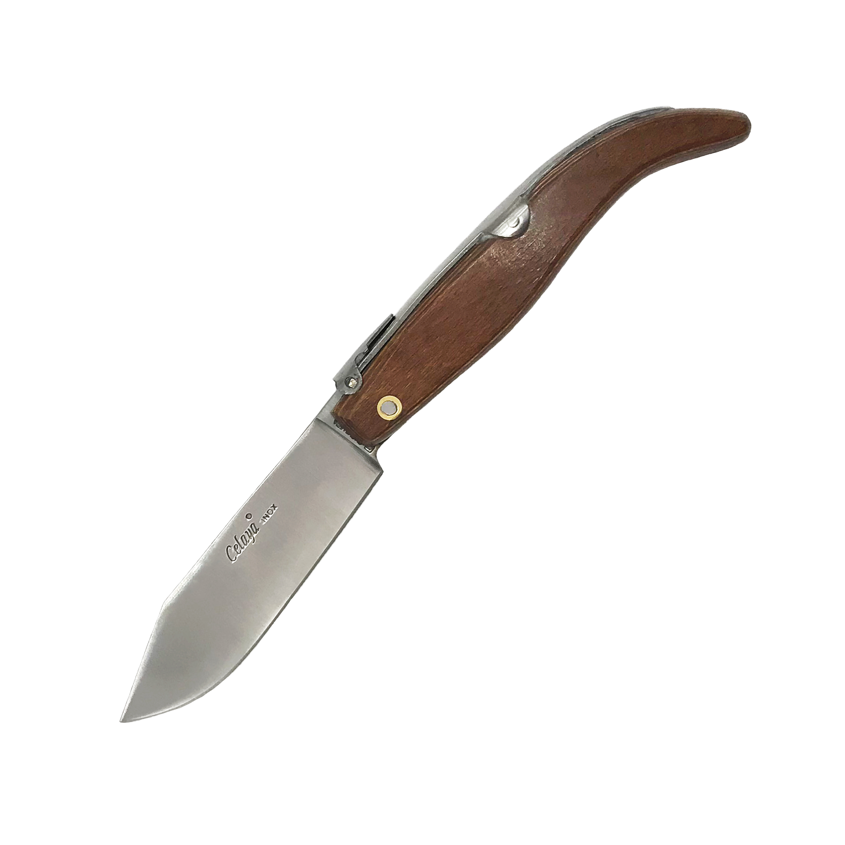 Navajas Pastora artesana con mango de madera prensada y hoja de 7 cm