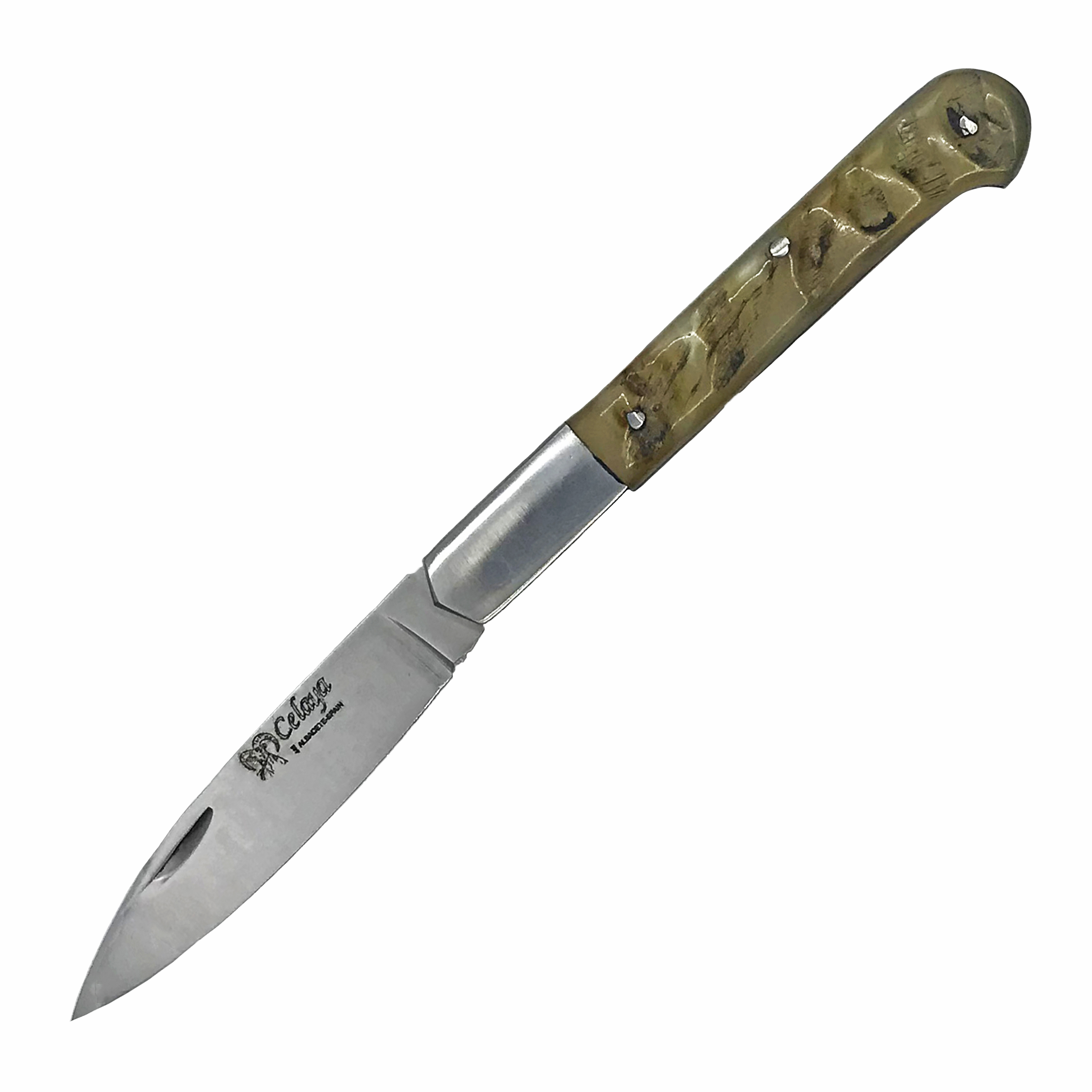 Navaja Cabritera Celaya con mango de carnero de 8cm