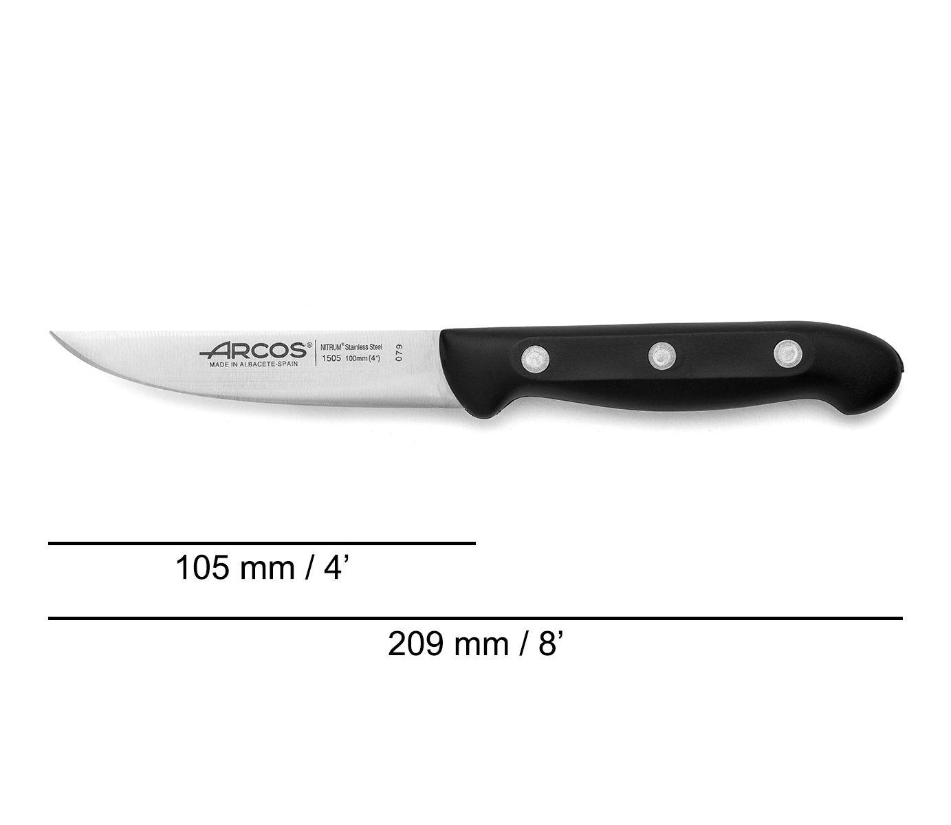 Juego de tres cuchillos cocineros y tijeras Arcos Maitre