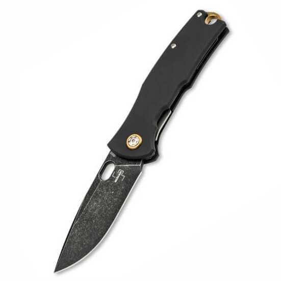 Navaja de bolsillo con hoja con acabado stonewash