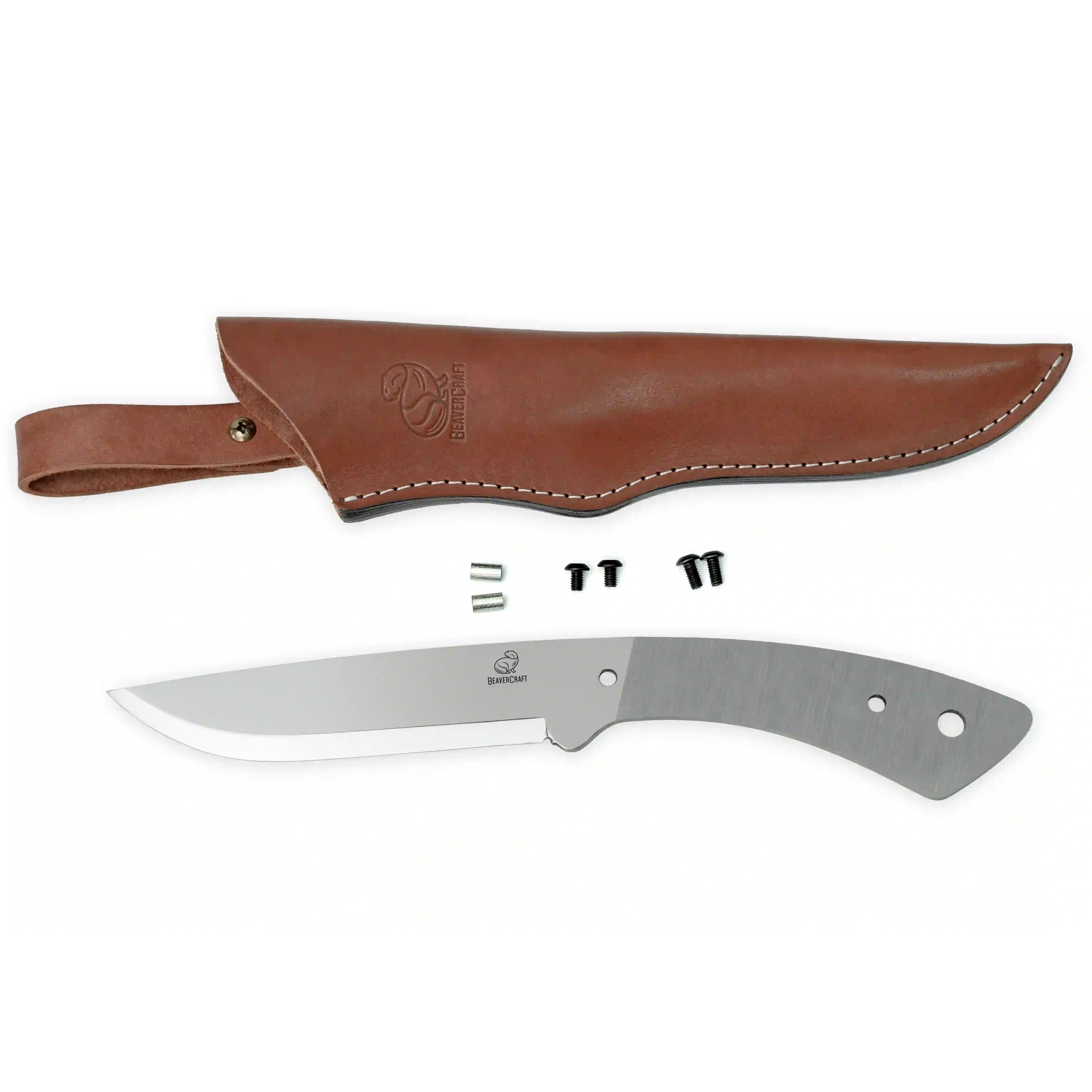 Kit para fabricar cuchillos de Bushcraft con hoja de acero carbon...