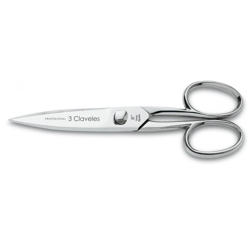 Tijeras de cocina Master de 8" en acero inoxidable con acabado br...