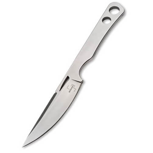 Cuchillo deportivo totalmente de acero con canales huecos en la h...