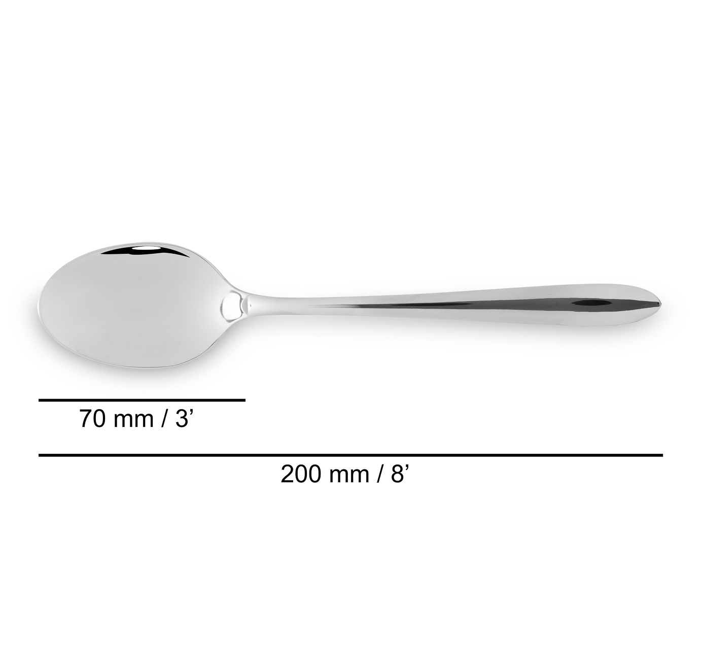 12 cucharas de mesa Arcos serie Berlín acero inoxidable 200 mm