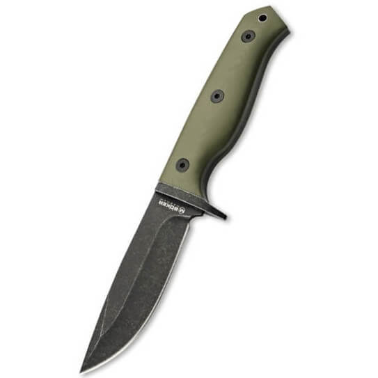 Cuchillo para la naturaleza con hoja de punta descendente