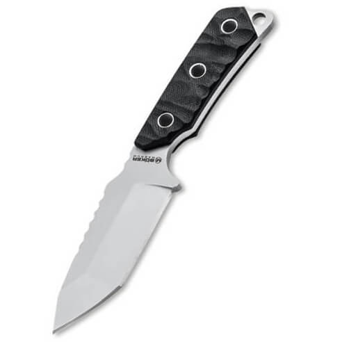 Cuchillo de supervivencia con brujula y encendedor en la funda